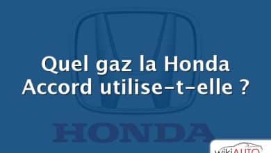 Quel gaz la Honda Accord utilise-t-elle ?